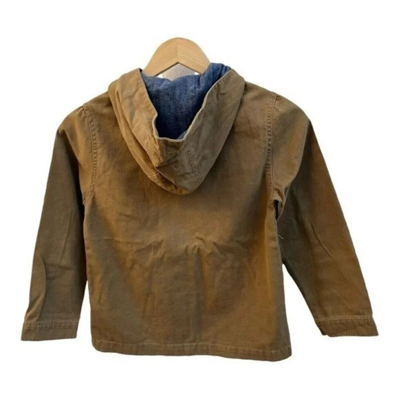 Cherokee Casual Jacket Boys Size Small S/P with Hood Pockets Full Zipper‎ Tan​​​ - Picture 8 of 8